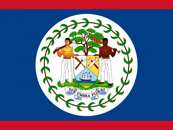 Belize, Flagge, Karibikguide + USA