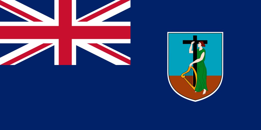 Montserrat, Flagge, Karibikguide + USA