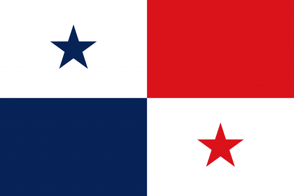 Panama, Flagge, Karibikguide + USA