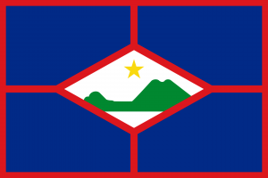 Sint Eustatius Flagge, Karibikguide + USA