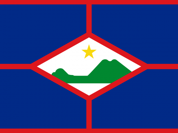 Sint Eustatius Flagge, Karibikguide + USA