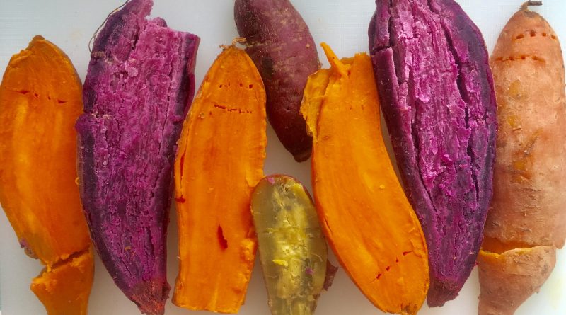 Colourful sweet potatoes