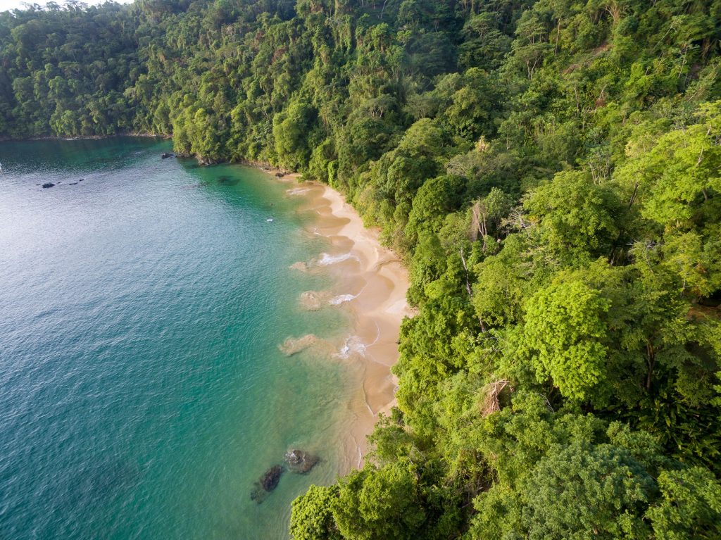 Pirates Bay Beach within UNESCO North-East Tobago Man and the Biosphere Reserve, Trinidad and Tobago