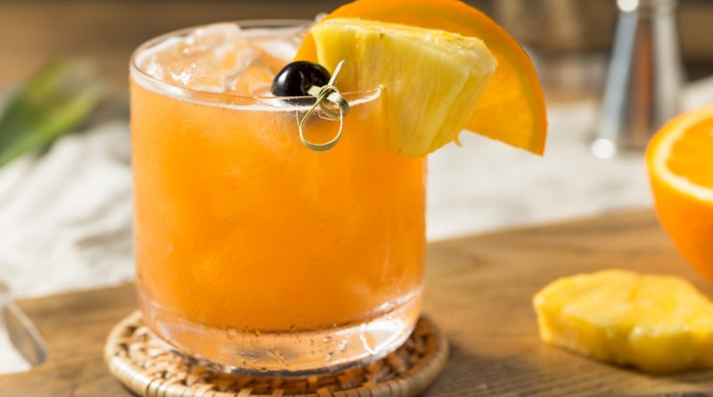 Refreshing Boozy Rum Runner Cocktail