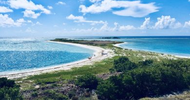 Beautiful beach landscapes of the Dry Tortuga’s national park in Key west FL.