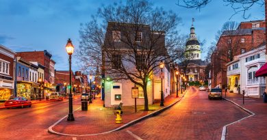 Annapolis, Maryland, USA Downtown Cityscape