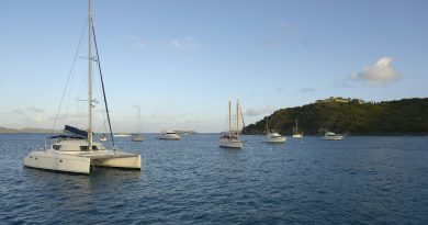 The anchorage in St. Thomas Bay, Spanish Town, Virgin Gorda, British Virgin Islands