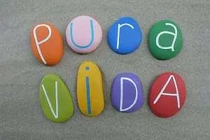 Pura Vida, spanish word used in Costa Rica as a greeting and as a farewell
