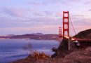Golden Gate Bridge in San Francisco, CA at twilight