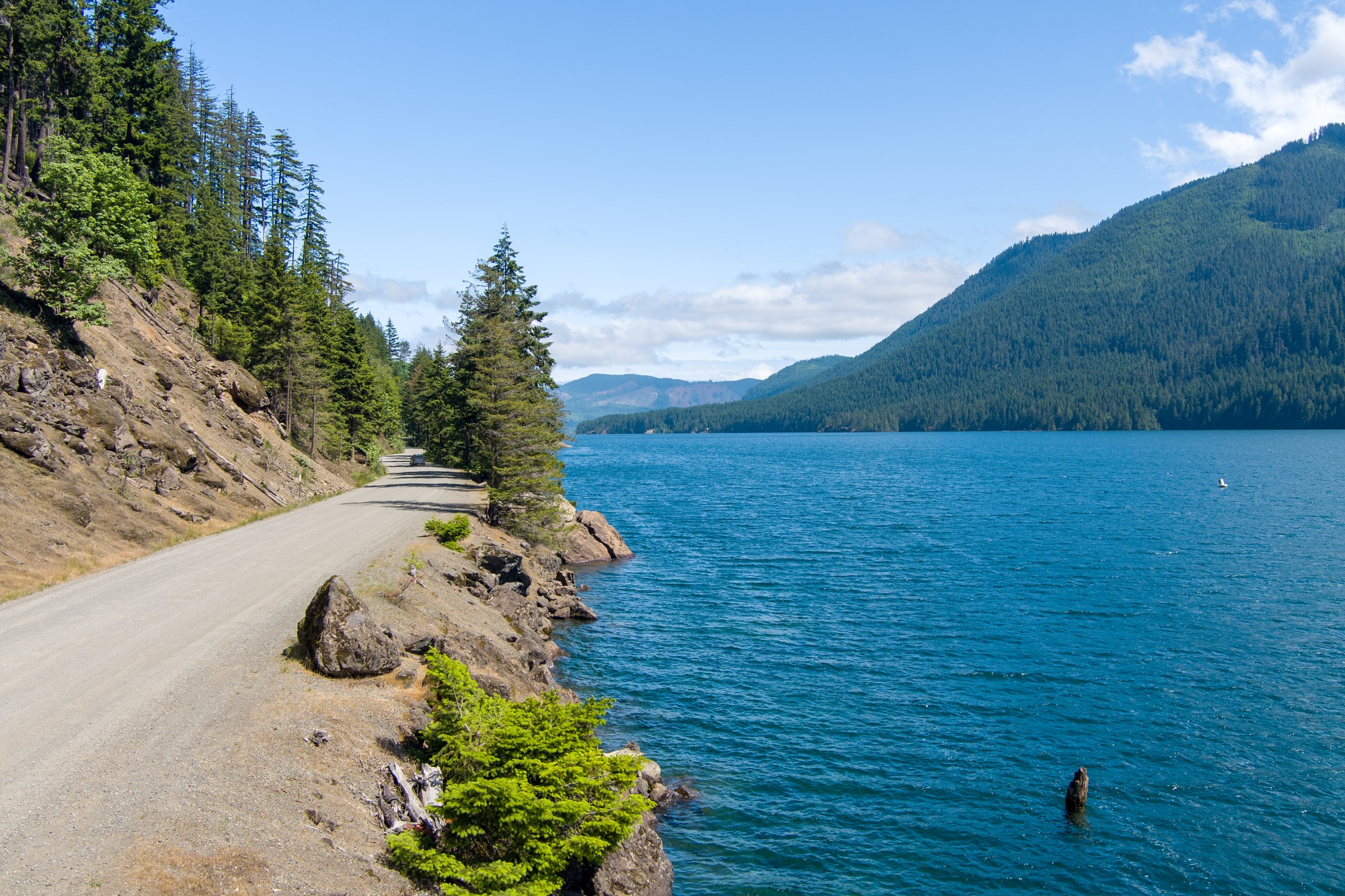 Lake Cushman and the Olympic Mountains of Washington State